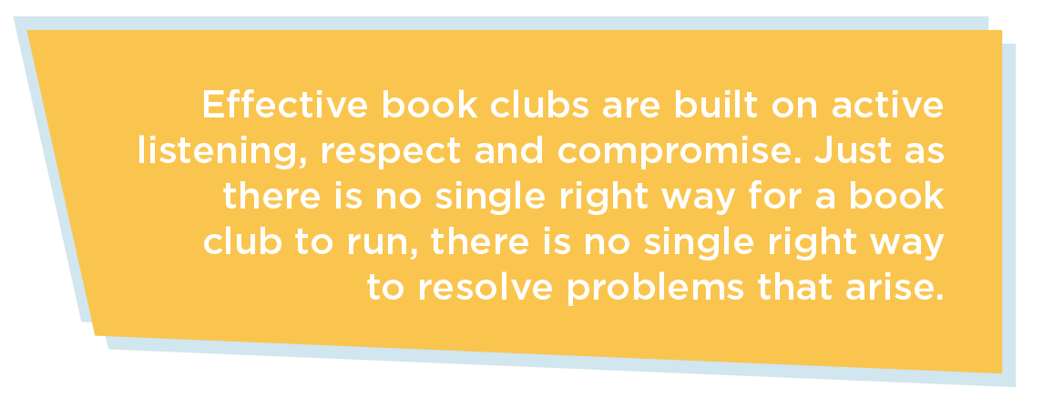Effective book clubs are built on active listening, respect and compromise