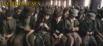 Orphans in Victorian workhouse