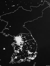 satellite image of North Korean