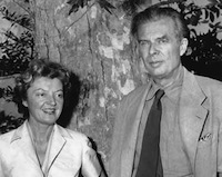 Aldous Huxley and Laura Archera