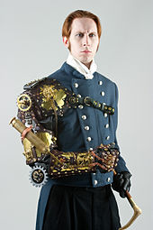 Steampunk-styled arm prosthesis by Thomas Willeford