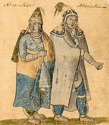 Abenaki couple, 18th century