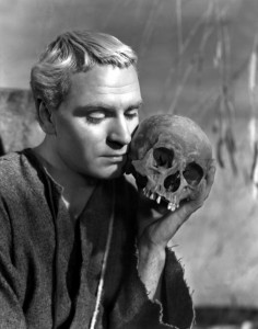 Laurence Olivier as Hamlet