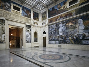 The Rivera Court with the Detroit Industry fresco cycle