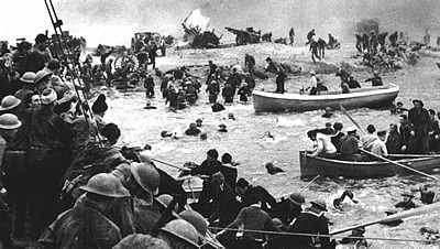 British troops rescued at Dunkirk