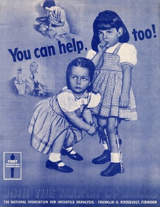 March of Dimes poster about polio