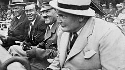 Adolph Hitler watching 1936 Olympics