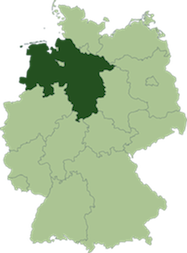 Map of Lower Saxony