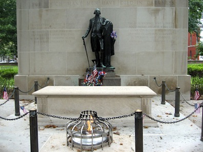 Photograph of the Tomb of the Unknown Revolutionary War Soldier in Philadelphia