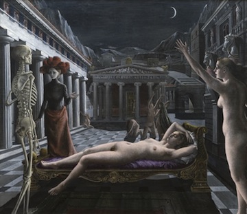 Paul Delvaux's Sleeping Venus