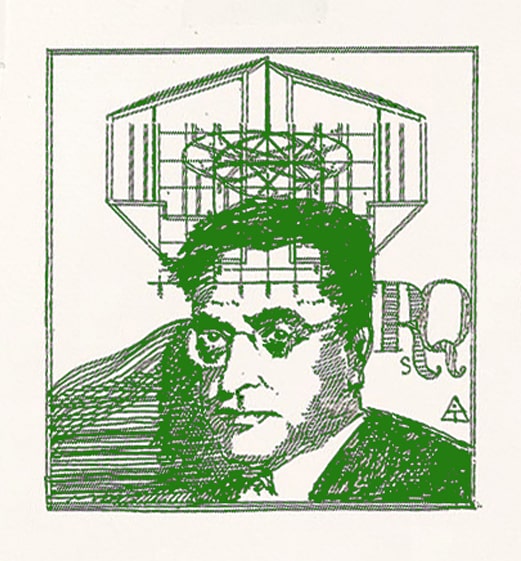 Portrait of Raymond Queneau in green