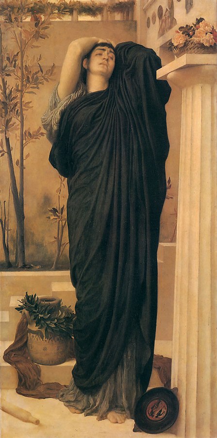 Electra at the Tomb of Agamemnon, painting by Frederic Leighton