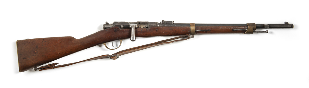 1874 Fusil Gras rifle with walnut stock and 20 inch barrel