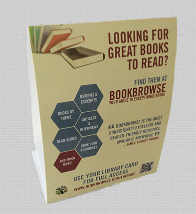 BookBrowse for Libraries Tent Card