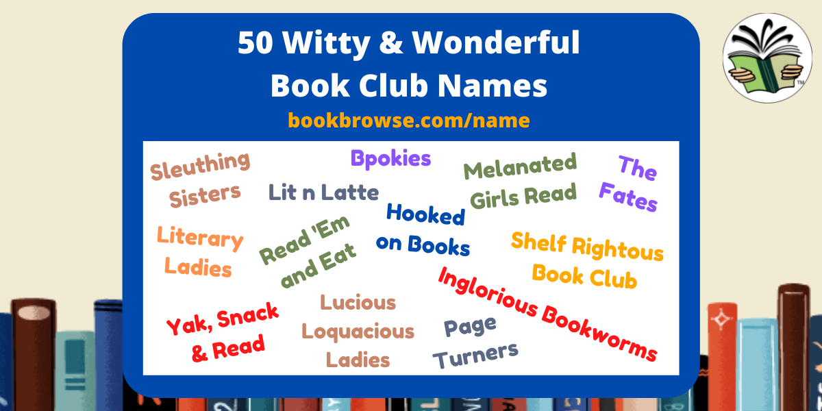 Fun ideas for naming your book club