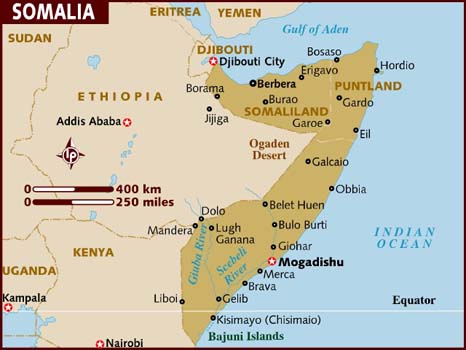 Map of Somalia