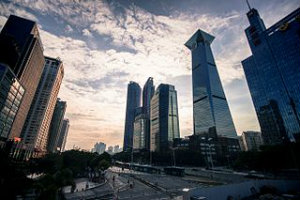 Downtown Shenzhen is studded with skyscrapers