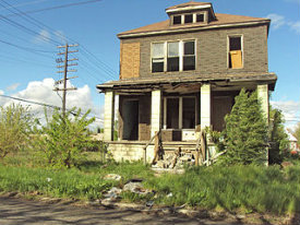 Abandoned House in Delray, Detroit