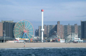 Present-day Coney Island Skyline