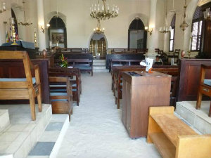 The St. Thomas Synagogue has sand floors
