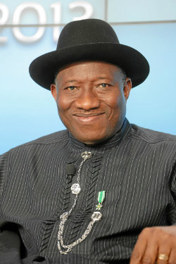 Ex Nigerian President Jonathan Goodluck, who signed the country's Same Sex Marriage Prohibition Act into law
