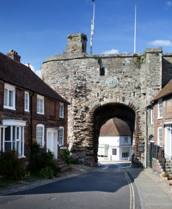 Rye city gate and wall, medieval fortification