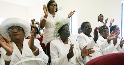 African American Women at Church