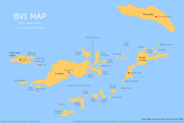 Anegada Map
