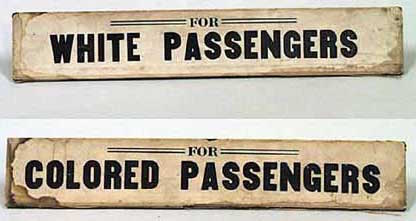 Jim Crow Sign