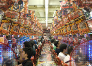 Pachinko parlor in Japan