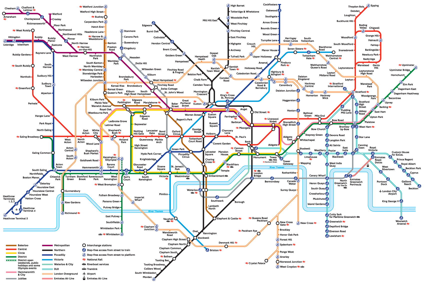 Map of The Tube