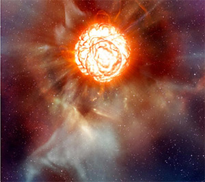 Artist's impression of Betelgeuse