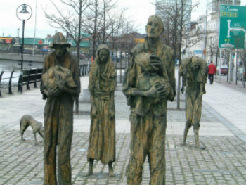 The Great Hunger memorial in Dublin