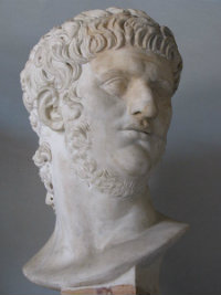 A bust of Emperor Nero