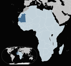 Map of Mauritania