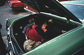 Illegal Immigrant in Trunk of Car
