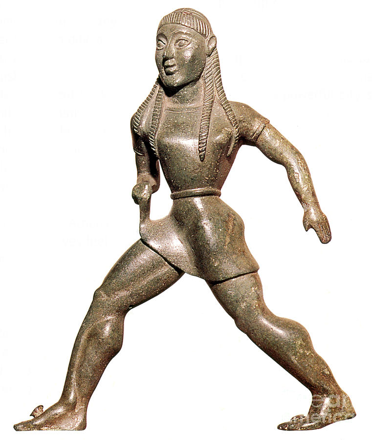Undated statue of Spartan girl athlete