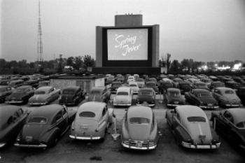 A drive-in theater