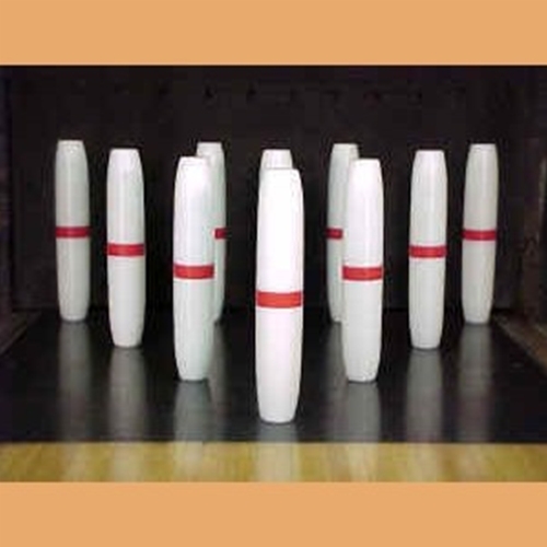 Candlepin bowling pins