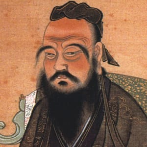 Painting of Chinese philosopher Confucius