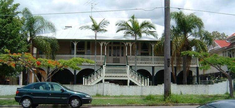 A Queenslander house in Brisbane