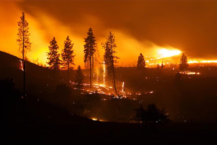 Wildfire in Washington state 2017