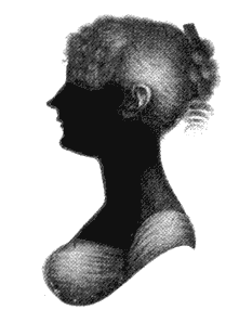 Silhouette of Cassandra Austen