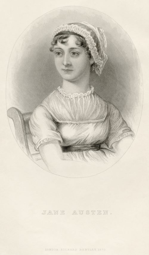 Portrait of Jane Austen from her nephew's memoir