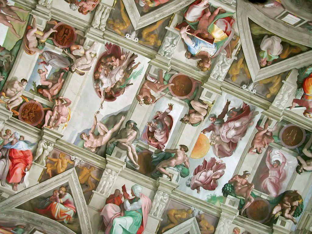 Section of the Sistine Chapel ceiling