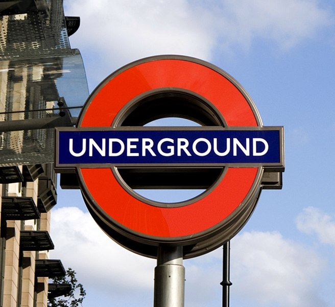 London Underground sign at Westminster Station