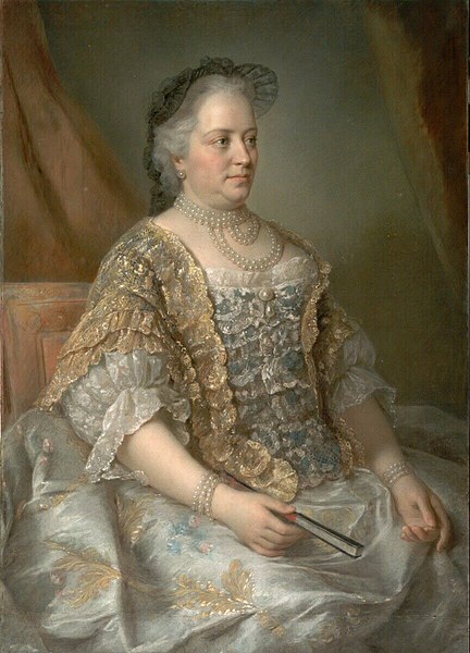Painted portrait of Empress Maria Theresa from 1762
