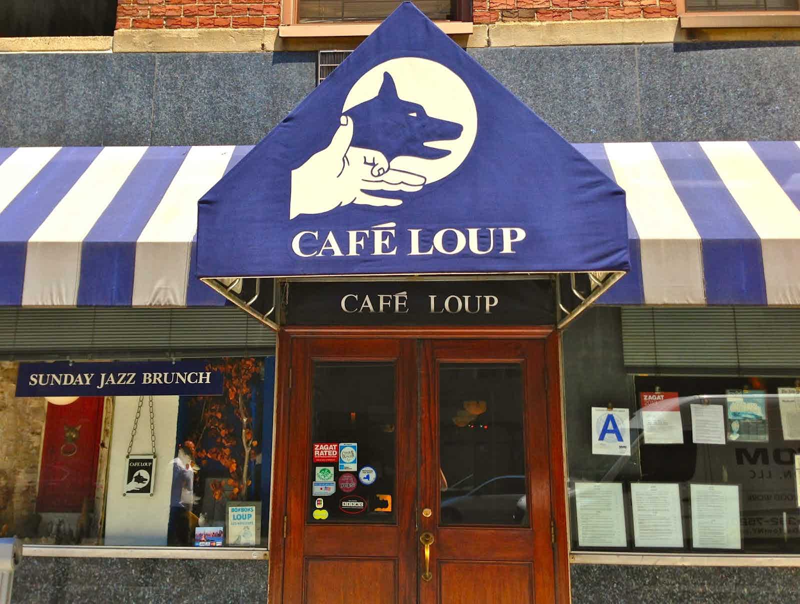 Exterior of Cafe Loup