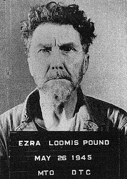 A mug shot of Ezra Pound dated May 26, 1945