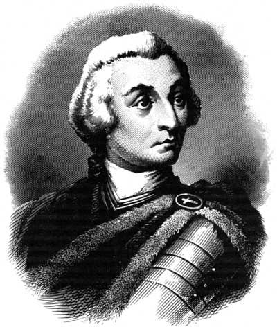 Black-and-white portrait of General James Oglethorpe